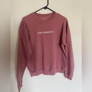 Pink Los Angeles crew neck